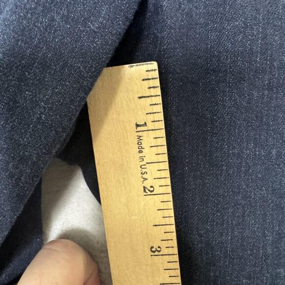 Talbots Pants Womens 10 Petite Blue Slim Ankle Side Zip Stretch Jeans Denim - Picture 10 of 11